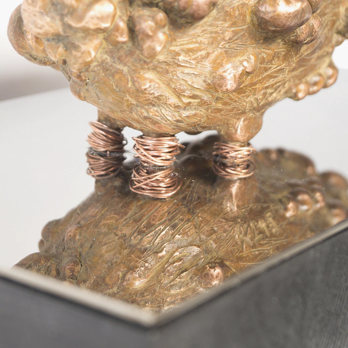 Author's bronze sculpture "Unidentified object #2"